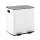 Cefito 40L Dual Compartment Pedal Bin, Carbon Steel, Soft Close, Anti-Rust, Waterproof, White, 2x20L Capacity