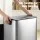 Cefito 60L Dual Compartment Pedal Bin Stainless Pedal Soft Close Rectangular Carbon Steel Silver 60L