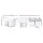 Cefito Pull Out Bin Kitchen Double Basket 2x15L White, Concealed Waste Bin with Lids, Heavy Duty Runners, Easy Install