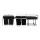 Cefito 2x20L Pull-Out Kitchen Bin, Black, Dual Compartment with Lids, Steel Frame, Smooth Slide, Easy Install & Clean