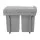 Cefito Dual 20L Pull-Out Kitchen Bin, Grey - Space-Saving, Heavy-Duty, Easy Install, Metal Frame, 40L Capacity