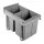 Cefito Dual 20L Pull-Out Kitchen Bin, Grey - Space-Saving, Heavy-Duty, Easy Install, Metal Frame, 40L Capacity
