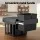 Cefito Pull Out Triple Slide Kitchen Bin 31L, 3 Compartments, Black, Steel Frame, Odour Lid, Easy Install