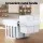 Cefito Pull Out Triple Slide Kitchen Bin 31L White – 3 Compartment Waste & Recycling, Steel Frame, Odour Lid, 48x34x35cm