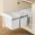Cefito Pull Out Triple Slide Kitchen Bin 31L White – 3 Compartment Waste & Recycling, Steel Frame, Odour Lid, 48x34x35cm