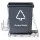 Cefito Pull Out Bin 40L Grey – Chrome-Plated Slide-Out Kitchen Cabinet Rubbish Basket, Removable Front, Easy Install
