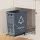 Cefito Pull Out Bin 40L Grey – Chrome-Plated Slide-Out Kitchen Cabinet Rubbish Basket, Removable Front, Easy Install