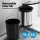 Cefito Pull Out Swing Out Bin, Stainless Steel, 12L, Auto Open Lid, Space-Saving, Easy Clean, Rust & Stain Resistant