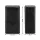 Cefito 63L 3-Compartment Carbon Steel Rubbish Bin Black Split Door Vertical Design 63 Litre Capacity