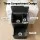 Cefito 63L 3-Compartment Carbon Steel Rubbish Bin Black Split Door Vertical Design 63 Litre Capacity