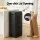 Cefito 63L 3-Compartment Carbon Steel Rubbish Bin Black Split Door Vertical Design 63 Litre Capacity