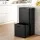 Cefito 63L 3-Compartment Carbon Steel Rubbish Bin Black Split Door Vertical Design 63 Litre Capacity