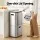 Cefito 63L Stainless Steel 3-Compartment Rubbish Bin Vertical Split Door Silver 63 Litre Capacity 3 Sections