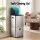 Cefito 63L Stainless Steel 3-Compartment Rubbish Bin Vertical Split Door Silver 63 Litre Capacity 3 Sections