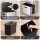 Cefito 63L Stainless Steel 3-Compartment Rubbish Bin Vertical Split Door Silver 63 Litre Capacity 3 Sections