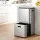 Cefito 63L Stainless Steel 3-Compartment Rubbish Bin Vertical Split Door Silver 63 Litre Capacity 3 Sections