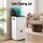 Cefito 63L Three Compartment Rubbish Bin Carbon Steel Split Door White Vertical Design 63L Capacity 3-Way