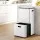 Cefito 63L Three Compartment Rubbish Bin Carbon Steel Split Door White Vertical Design 63L Capacity 3-Way