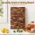 5-Star Chef Acacia End Grain Cutting Board 2.5cm Thick Walnut with Rubber Feet for Kitchen Prep and Serving
