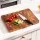5-Star Chef Acacia End Grain Cutting Board 2.5cm Thick Walnut with Rubber Feet for Kitchen Prep and Serving