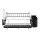 Cefito 2-Tier Stainless Steel Dish Rack - Detachable Design, Quick Drying, 50x38x28.5cm, High-Tensile PP Plastic