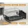 Cefito 2-Tier Stainless Steel Dish Rack - Detachable Design, Quick Drying, 50x38x28.5cm, High-Tensile PP Plastic