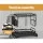 Cefito Expandable 2-Tier Dish Rack, Stainless Steel Frame, Removable Design, Black, 46x30.5x32cm, 1-Year Warranty