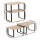 Cefito Kitchen Storage Shelf Rack Set of 2 Modular Cupboard Pantry Organisers Engineered Wood Metal Pine Wood