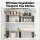 Cefito Kitchen Storage Shelf Rack Set of 2 Modular Cupboard Pantry Organisers Engineered Wood Metal Pine Wood
