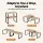 Cefito Kitchen Storage Shelf Rack Set of 2 Modular Cupboard Pantry Organisers Engineered Wood Metal Pine Wood