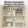 Cefito Kitchen Storage Shelf Rack Organiser Set of 2 White Modular Cupboard Shelves 20kg Engineered Wood Metal