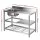 Cefito Stainless Steel Kitchen Bench Work Table with Sink and Splash-back 120cm 50kg Capacity