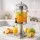 5-Star Chef 8L Beverage Juice Dispenser with Stainless Steel Ice Tube and Drip Tray Silver and Clear
