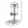 5-Star Chef 8L Beverage Juice Dispenser with Stainless Steel Ice Tube and Drip Tray Silver and Clear