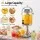 5-Star Chef 8L Beverage Juice Dispenser with Stainless Steel Ice Tube and Drip Tray Silver and Clear