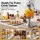 5-Star Chef 8L Beverage Juice Dispenser with Stainless Steel Ice Tube and Drip Tray Silver and Clear