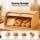 Artiss 45cm Bamboo Bread Box with Sliding Roll-Top Lid Natural