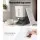 5-Star Chef 12KG Cereal Dispenser Rice Container, Food Grade Plastic, One-Press Output, Moisture-Proof, White/Grey