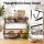 5-Star Chef 2-Tier Detachable Fruit Basket with Banana Hanger Wooden Handles 41x24x29cm
