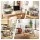5-Star Chef 2-Tier Detachable Fruit Basket with Banana Hanger Wooden Handles 41x24x29cm