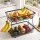 5-Star Chef 2-Tier Detachable Fruit Basket with Banana Hanger Wooden Handles 41x24x29cm