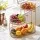 5-Star Chef 3-Tier Golden Metal Fruit Basket Bowl Space Saving Kitchen Storage Organiser Durable Rust-Resistant
