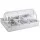 5-Star Chef 3 Pan Food Serving Display Countertop with Stainless Steel Trays and Clear Roll-Top Cover Silver