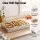 5-Star Chef 3 Pan Food Serving Display Countertop with Stainless Steel Trays and Clear Roll-Top Cover Silver