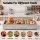 5-Star Chef 3 Pan Food Serving Display Countertop with Stainless Steel Trays and Clear Roll-Top Cover Silver
