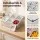 5-Star Chef Six-Pan Food Serving Display Container with Six Lids Removable Stainless Steel Pans Silver