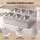 5-Star Chef Six-Pan Food Serving Display Container with Six Lids Removable Stainless Steel Pans Silver