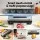 Devanti Stainless Steel Food Vacuum Sealer, 110W, Smart Touch, Built-in Cutter, 4 Rolls, Bags & Tube, 1-Year Warranty