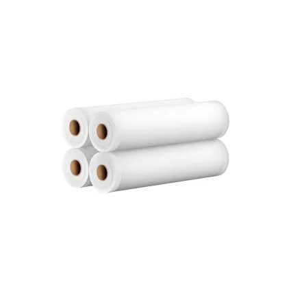 4 Rolls Vacuum Sealer Bags 28CM x 6M, Tear-Resistant Food Storage, Multi-Layer, Freezer Safe, Custom Size
