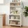 Artiss Kitchen Storage Cabinet 80x40x164cm White Pegboard Shelves Flip Doors 75kg Top Capacity 164cm